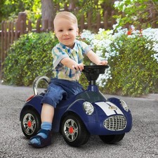 Baby Push Car for 1.5-3 Years with Music, Horn, Light, Dark Blue