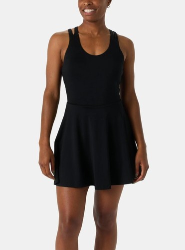 NWT Women’s Fabletics Boost Performance Dress Mini Black Size Medium