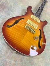 Chitarra elettrica semivuota firmata PRS Private Stock NUOVA - Tiger Maple Top
