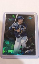2021 Topps Chrome Black - Keston Hiura #23 Green Atomic Refractor #1/99