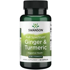 Swanson Ginger and Turmeric 60 Capsules