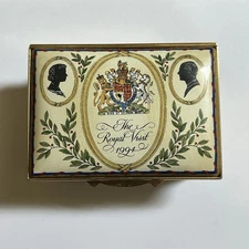Halcyon Days Rare The Royal Visit 1994 Enamel Trinket Box LE 97/100
