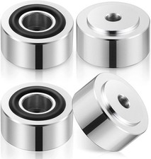 Facmogu 4PCS Silver Aluminum Alloy Speaker Isolation Feet, Turntable Isolation P