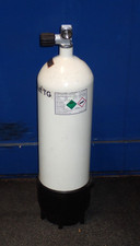 10 Ltr Tauchflasche BTS, 300 bar Fülldruck, TÜV  war bis 11/2021, §