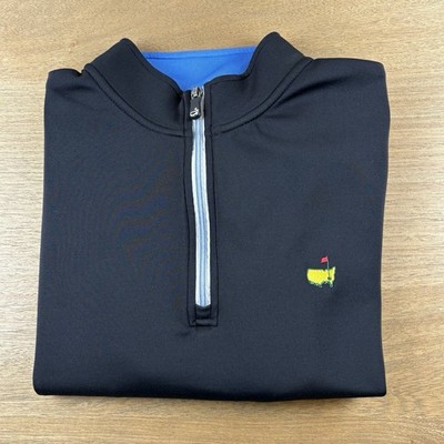 2026 Masters Tech Augusta National Black Performance Golf 1/4 Zip Pullover