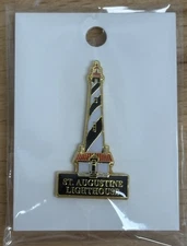 St. Augustine Lighthouse Lapel Pin. 1.25” High. Florida.
