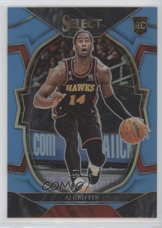 2022-23 Panini Select Concourse Light Blue Prizm 64/299 AJ Griffin #88 3hd