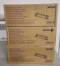 New 3 Genuine XEROX VersaLink C600 C605 Cyan Yellow Magenta Drum Cartridges OEM