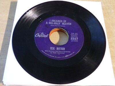 Lot of (15) Tex Ritter 45s - All on Capitol  (2) White label promo