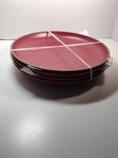 Kitchen New Gibson Home 8 Piece Melamine Four Plates For Round Bowls 1 Bowlcrack - Image 2 of 4