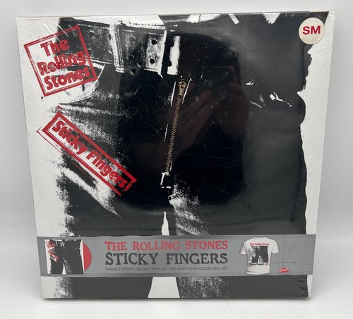 The Rolling Stones "Sticky Fingers" Limited Edition 2009 Red Vinyl LP Shirt BNIB