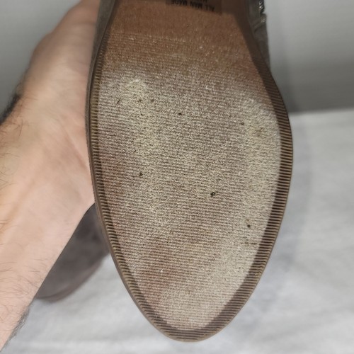 SODA Chelsea Faux Suede Leather Ankle Boots Women's Sz 7 Brown Zip Up Heeled - Picture 19 of 20