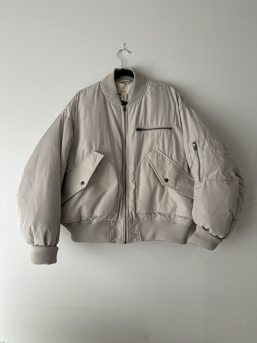 H&M Women’s Oversized Down Bomber Jacket