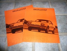 1984 Ford Exp Sales Brochure - Vintage- Two For One
