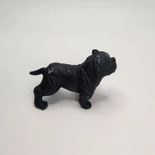 PVC Toy Figure Black Bulldog 3" Bully Dog
