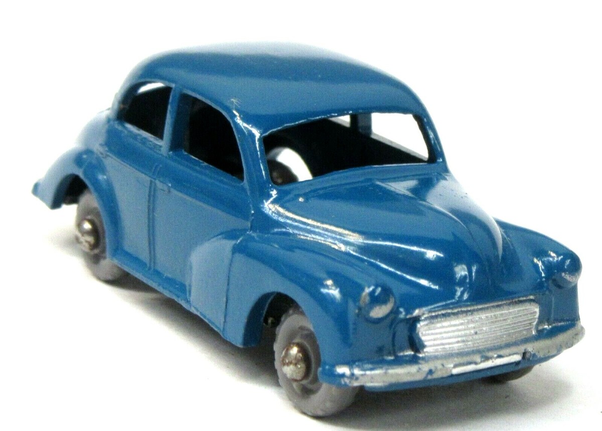 Matchbox #46a MORRIS MINOR 1000 blue-green gray PLASTIC wheels