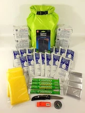 BOAT EMERGENCY SURVIVAL KIT 4 PERSON 2 DAYS, DITCH BAG, FAMILY EVACUATION. BOB