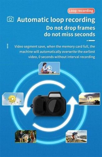 Keychain Camera, 2025New Upgraded Mini Keychain Camera, 1080P HD Mini Camera~ - Afbeelding 9 van 18