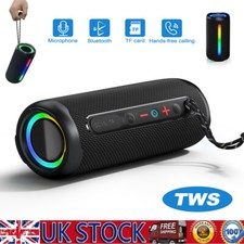 LOUD BLUETOOTH 5.3 SPEAKER Portable Wireless Boombox Rechargeable Stereo Outdoor