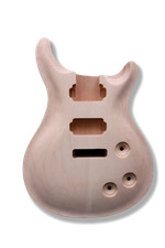 Mahogany Guitar Body Maple Cap Set In Solid Guitar Body curved top HH Pickup