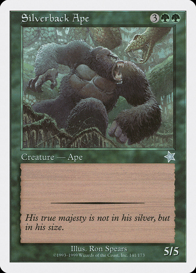 Magic MTG - Silverback Ape - Starter 1999 - LP