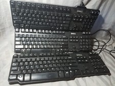 Lot of 3 DELL SK-8115 L100 0DJ331 0RH659 USB WIRED KEYBOARD 0DJ411 A6-80