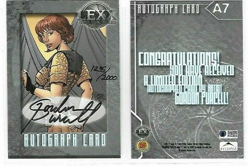 LEXX GORDON PURCELL A7 AUTOGRAPH CARD CHOOSE - Picture 3 of 10