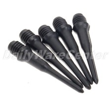 50Pcs Black Soft Dart Tips Dart Tips Points Darts Accessorise for Replace Change
