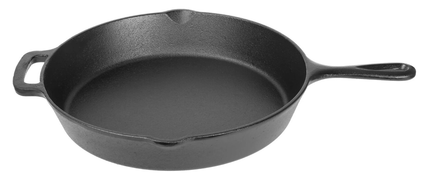 Mainstays 12Inch Cast Iron Skillet Induction, Ceramic, Electric