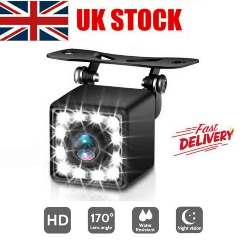 170° Car Rear View Backup Camera CMOS Waterproof Reverse HD Night Vision CAM Kit - Picture 1 of 12