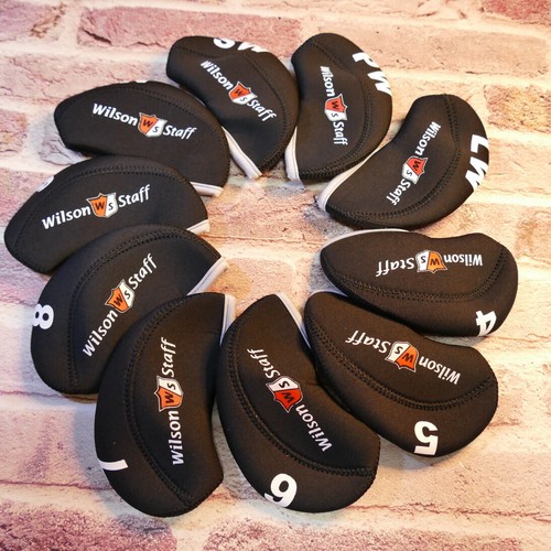 Golf Iron Club Your Own WS Wilson Staff Cover Black Color 10 pcs One Set - Picture 6 of 10