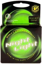 Night Light Condoms Glow In The Dark 3pc Lubricated Condoms