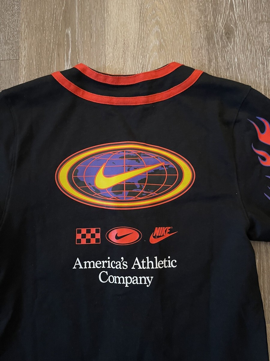 トップス NIKE AMERICANA BLACK FLAMES B.B SHIRT NIKE / AMERICANA BLACK FLAMES B.B SHIRT