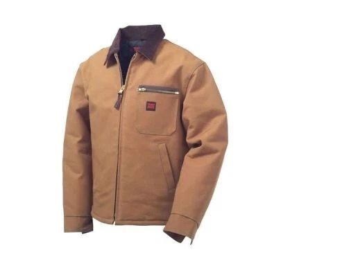 1) Tough Duck mens Chore Jacket brown, size SMALL, model 213716