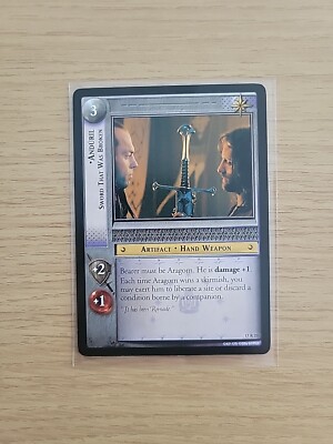 LOTR TCG ROS Rise of Saruman Set ANDURIL SWORD THAT WAS BROKEN 17r27 NM/M