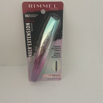 Rimmel London Wonder Extension Mascara, Brown Black 002, 0.37 fl. oz. - NEW/SEAL