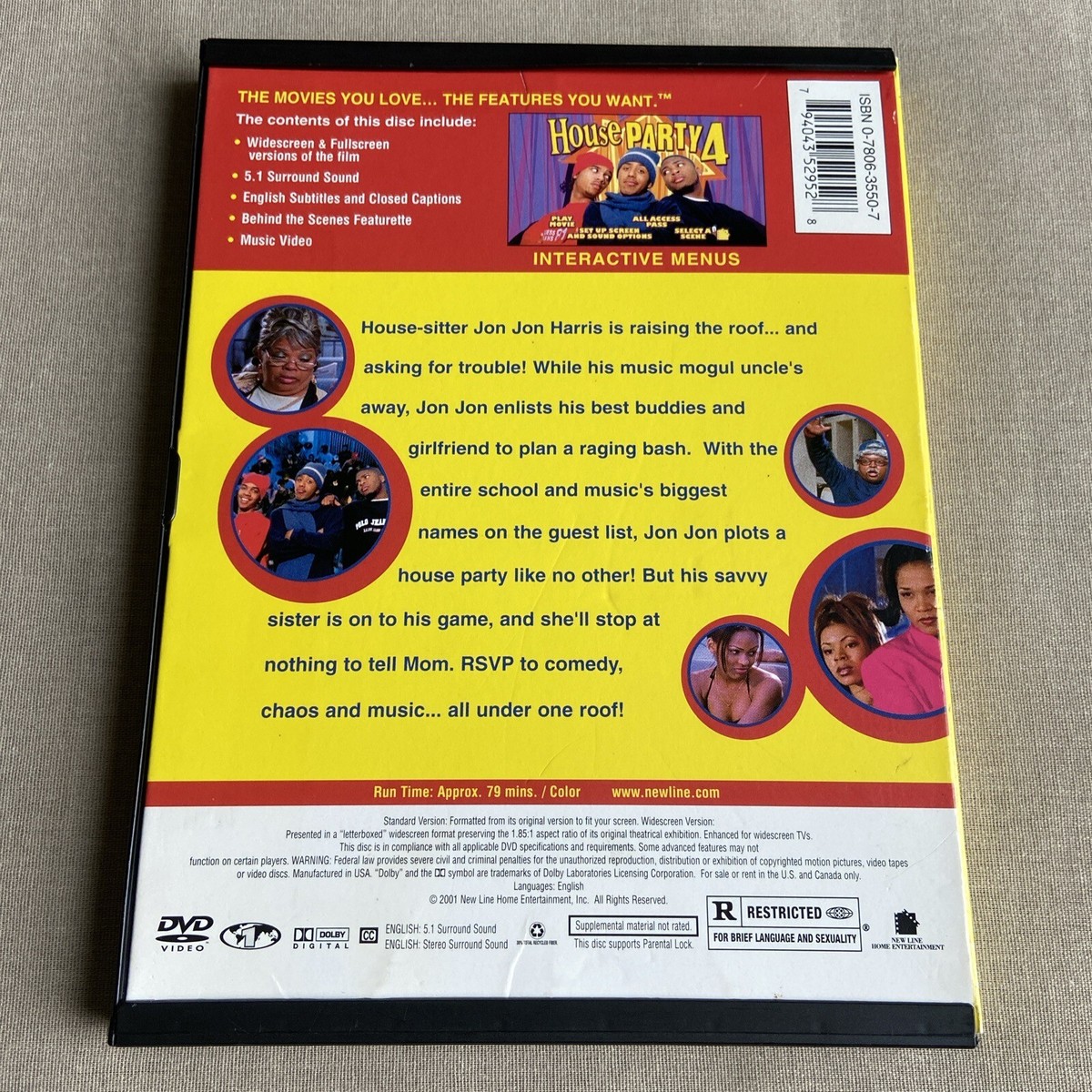 House Party 4: Down To The Last Minute (DVD, 2001) Comedy