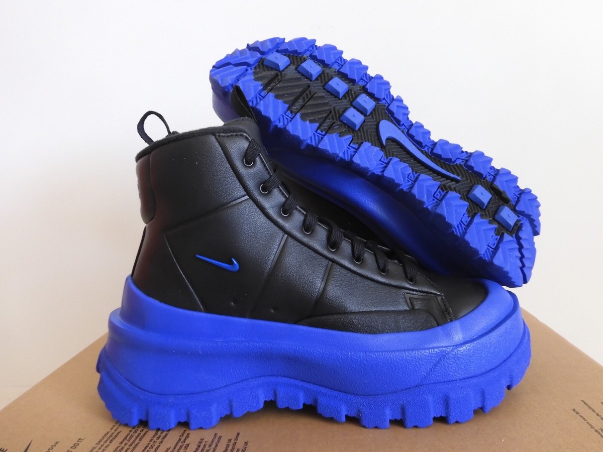 Nike Blazer Roam Mid Winterized Boots Black-Blue Womens Sz