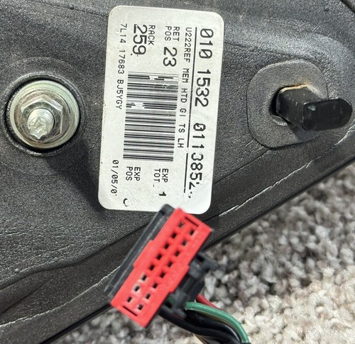 2007-2011 FORD EXPEDITION DRIVERS POWER SIDE HEATED MIRROR 7L14-17683-BJ5YGY - Picture 3 of 3