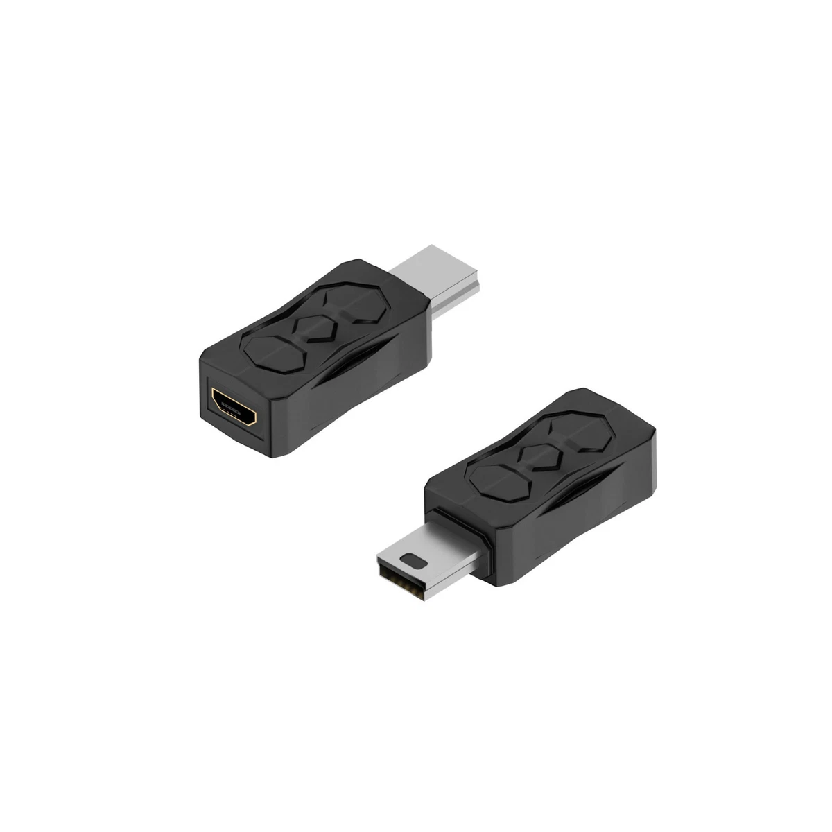 Adattatore Da Micro USB Femmina A Mini USB Maschio, Cavo Convertitore 13 Cm Per Ricarica E Dati, Per Cellulari E MP4 - 3