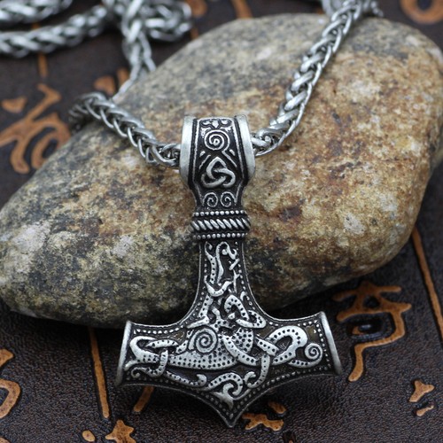 Men's Vintage Silver Norse Viking Thor 