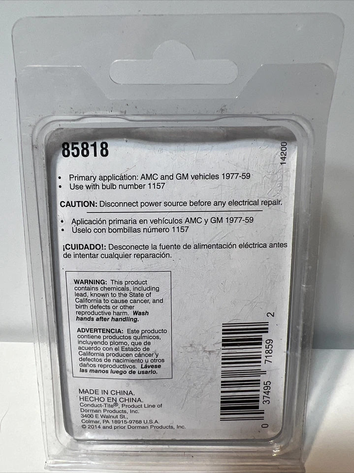 Enchufes eléctricos Dorman 85818 - 2 hilos delanteros y traseros. Nuevo Foto 2 de 4