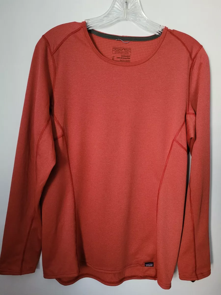 Patagonia Womens M Rust Capilene Lightweight Base Layer Top Excellent