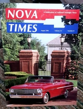 NOVA Times August 1995 Chevy Cars Nostalgic Novas Magazine Chevrolet