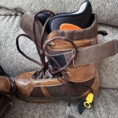 VTG BURTON FREESTYLE Brown Saddle Leather Snowboarding Boots  display picture 3