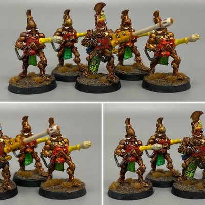 5 ELDAR FIRE DRAGONS AELDARI WARHAMMER 40K CRAFTWORLD ASPECT WARRIORS METAL