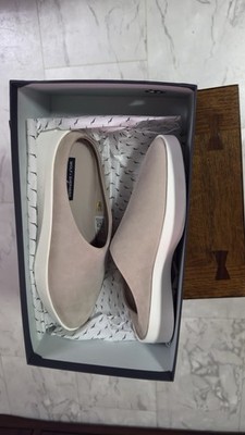 Wolf & Shepherd Cruise Mule Nubuck Shoes Warm Grey/Brilliant White Men's Size 41