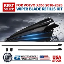 Front Windshield Wiper Blade Refills Kit 31490722 For Volvo XC60 2018-2023 2Pcs