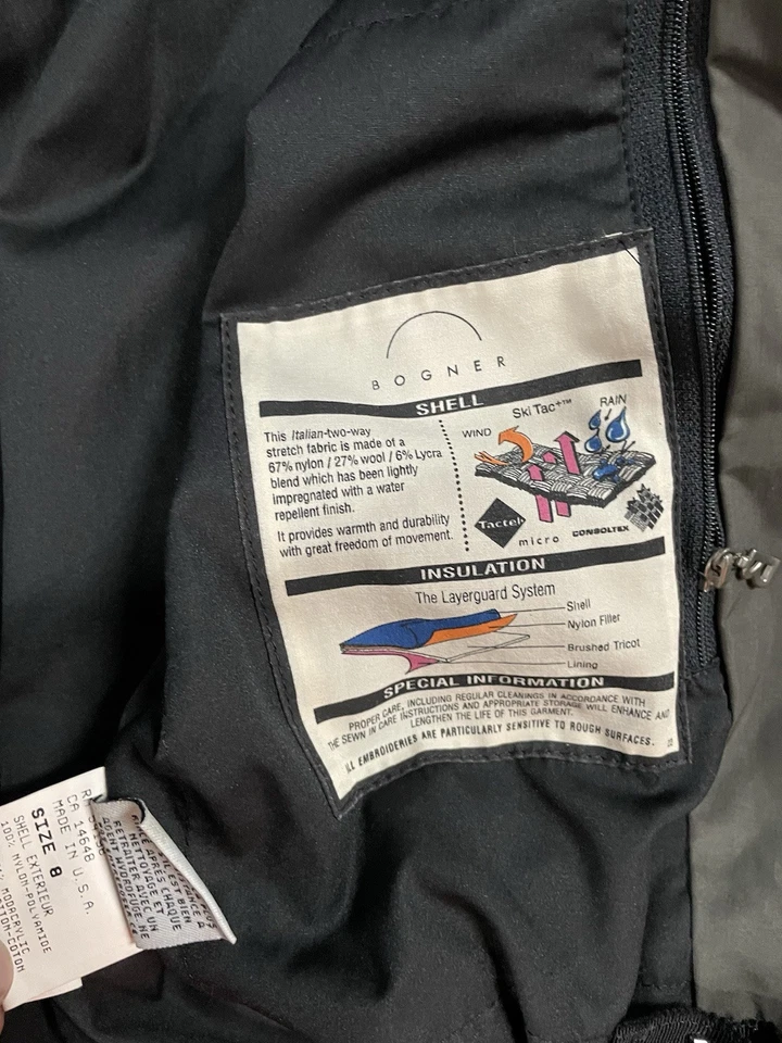 Bogner Women’s Ski Suit One Piece Snowsuit Snow Fur Collar Size 8 - Image 3 of 4