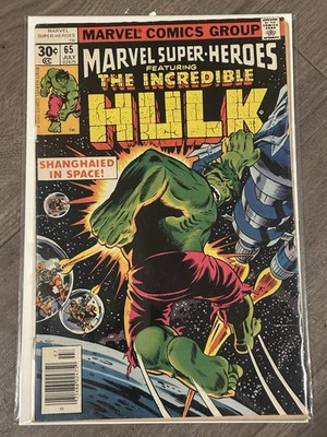 Marvel Super Heroes #65 (1977) Featuring Incredible HULK Written By Stan Lee